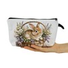 YULUENZE Cute Bunny Makeup Bag Toiletry Organizer Zipper Pouch Cute