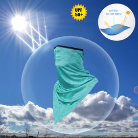 ROCKBROS Neck Gaiter-UPF 50+ Summer Cool Lightweight Face Cover UV Protection Breathable Neck Gaiters for Men