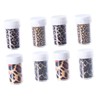 Minkissy 3pcs Bottles of Leopard Nail Decals Transfer Stickers for