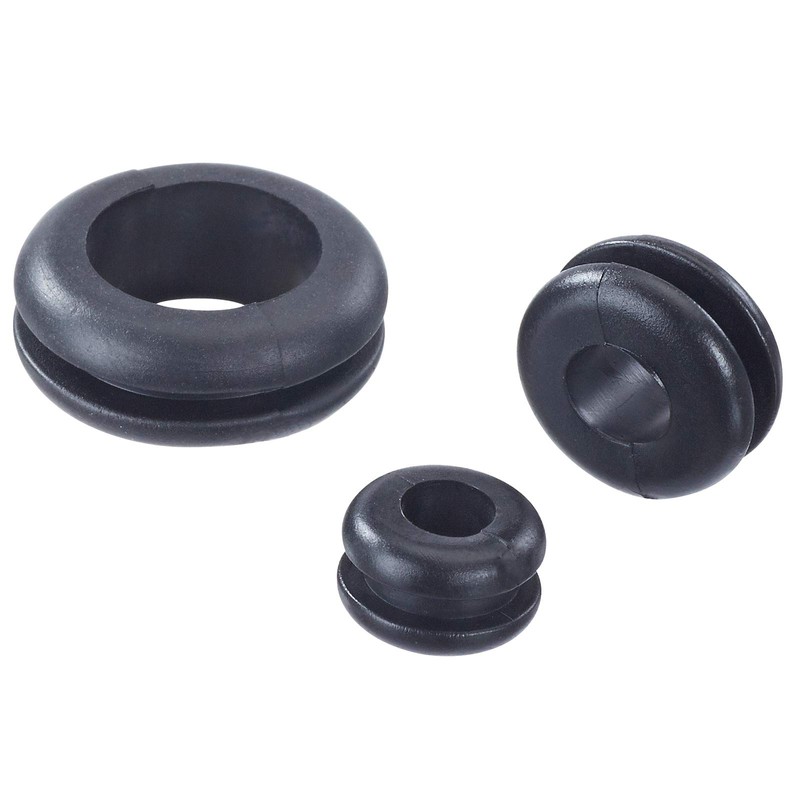 BUSY-CORNER 200 Pieces Hollow Rubber Grommet Firewall Hole Plug Assortment