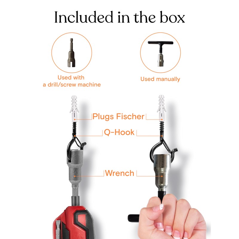 Brightech String Light Screw Hooks - Ceiling Hooks for Hanging