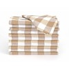 LAN&LAN - Cloth Napkins, Pack of 6 Gingham Check Napkins,