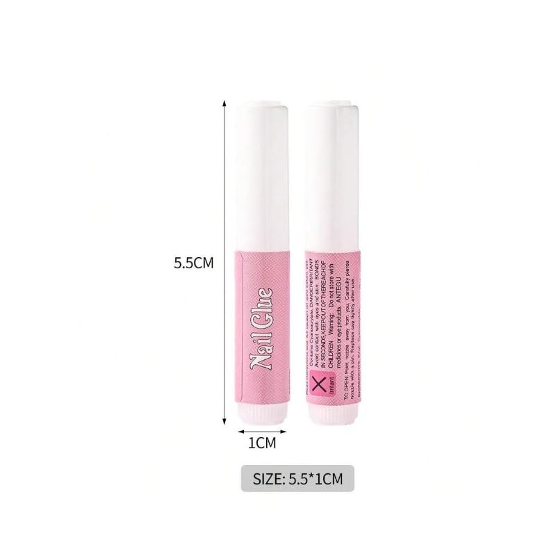 Almond Shape Spring Pastel Rainbow French Tip Press-On Nails, 24