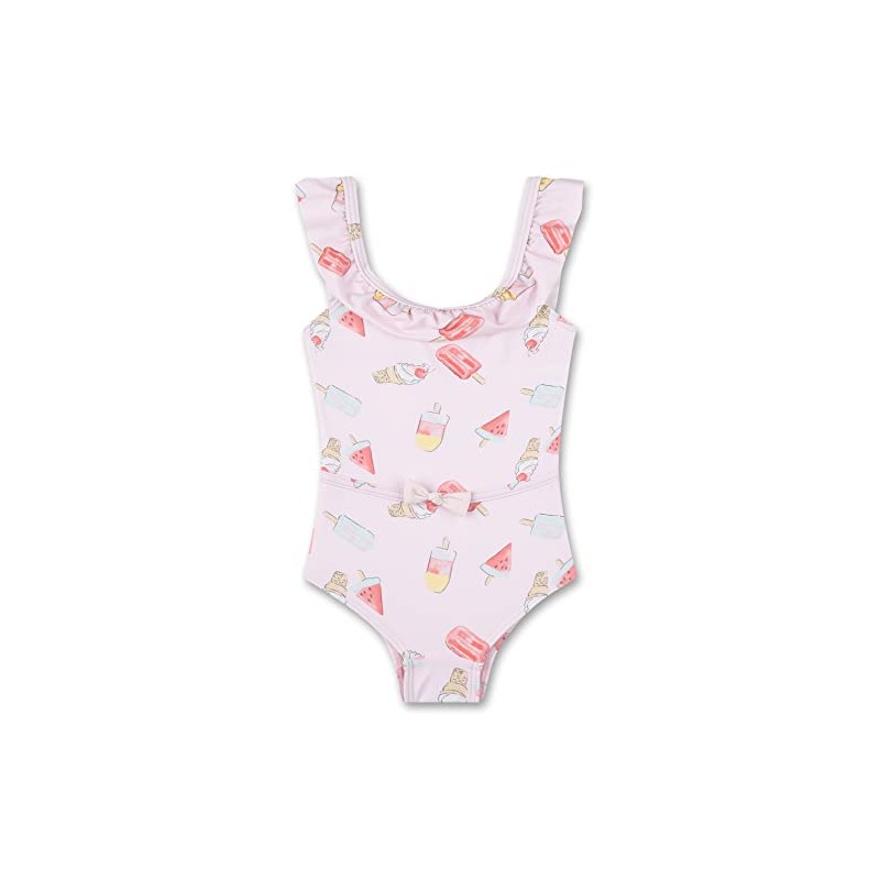 Sanetta Girls Swimming Costume, Pale Pink