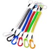 FINN Outdoors Carabiner with spiral cable, elastic lanyard, spiral key