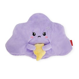 Legami - Warm Cuddles Thermal Cushion Made of Linen, Dried Lavender Flowers, Polyester and Cotton, Give You Relax, Cloud Motif, 29 x 26.5 cm, Purple