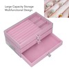 Acrylic Jewelry Organizer 3 Drawers Storage Box Transparent Jewelry Display