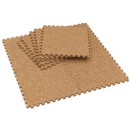 Yunox 101054 EVA Joint Cork Mat (Large) 9 Piece Set, Compatible with Floor Heating, Non-Formaldehyde