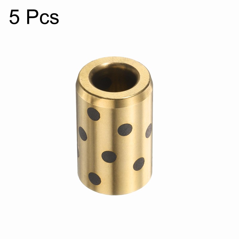 sourcing map 5pcs Sleeve Bearings 8mm Bore x 15mm OD
