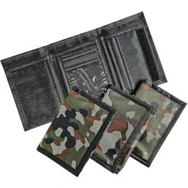Velcro Military Camouflage Nylon Velcro Tri-Fold Wallet Hunting Camo (1), Camaflouge, M