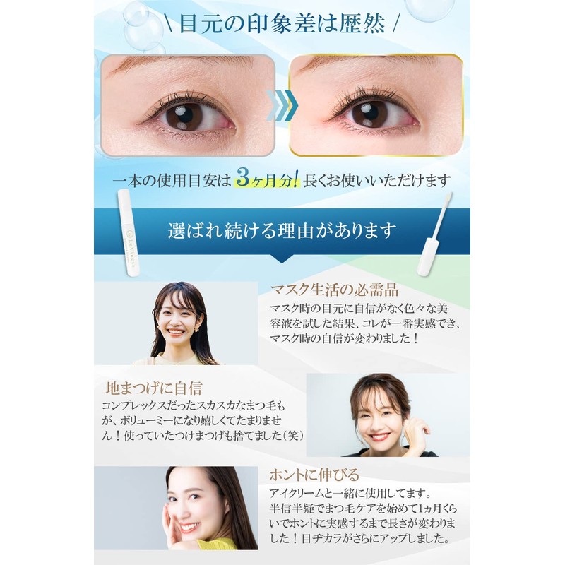 LaViness Eyelash Serum Eyelash Fullerene Niacinamide