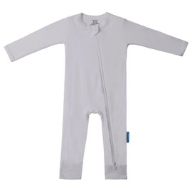 PurComfy Baby Long Sleeve Romper Jumpsuit, Premium Soft Bamboo Rayon One Piece Pajamas Boy Girl 2-Way Zipper Coverall Sleeper 3-6 Month