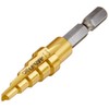 TRUSCO NMS-13G Hex Shaft Step Drill, 2 Blades, Titanium Coating,