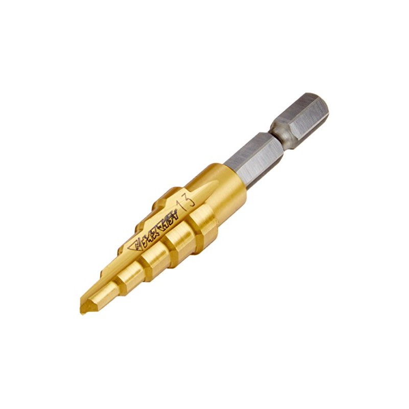 TRUSCO NMS-13G Hex Shaft Step Drill, 2 Blades, Titanium Coating,