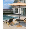 JOINHOM 42lbs Patio Umbrella Base with Wheels - Heavy Duty
