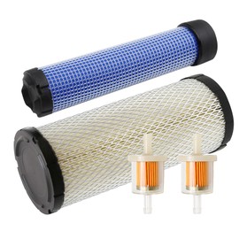 Anxingo 11013-7044 & 11013-7045 Inner & Outer Air Filter Combo Replacement for Kohler 25 083 04-S Kawasaki 11013-7020 11013-7019 M131803 M131802
