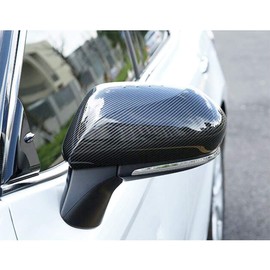 Overun Carbon Fiber Paint Door Side Mirror+Handle Cover Overlay Designed for 2018-2020 Camry