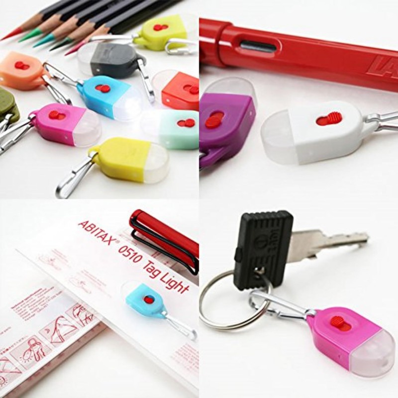 ABITAX 0510 Tag Light, Ultra Small LED Light, Key Holder,