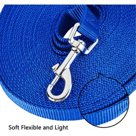 HAPPY HACHI HAPPY HACHI Dog Training Lead, Long Line Nylon Leash for Small Medium Large Dogs Puppy Pets Recall Training, Obedience Tracking, Backyard (Blue, 3m/10ft)