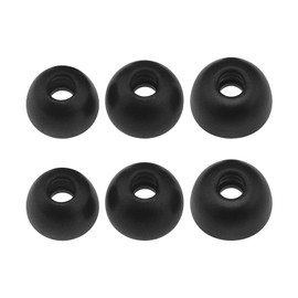 YINETTECH 6-Piece Memory Foam Earphone Replacement Compatible with Jabra Elite 75t 65t Headphones Memory Foam Earplugs Accessories Black