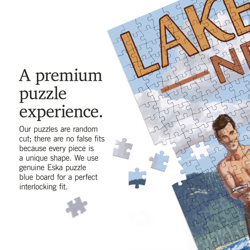 Lantern Press 1000 Piece Jigsaw Puzzle, Lake Tahoe, Nevada, Water