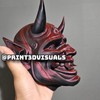 ONI WALL MASK - Color: Purple & black