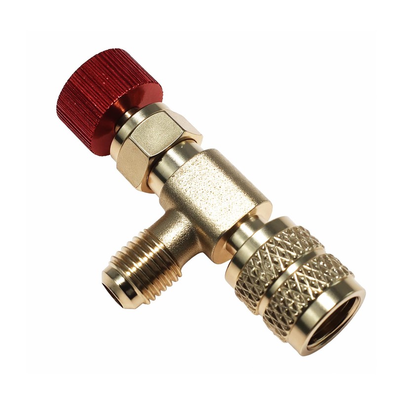 Boginity 1/4-5/16 Fluoride Safety Valve Refrigeration Equipment Fluoride Brass Safety