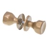 Aqbau® Door Knob, Rotatable on Round Rosette Button Push Knob