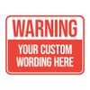 Classic Framed Plus Custom Warning Wall or Door Sign |