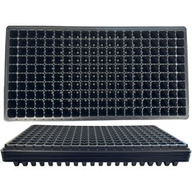 Kapok Candle Co 200 Cell Seedling Plastic Nursery Trays, 10 Pack, Thick Durable Germination Plug Trays, 2000 Cells Reusable Plant Propagation