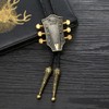 KeCol Adult Mens Guitar Head Base Western Bolo Tie Bronze