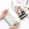 TRIXES Bride Vegan Leather Makeup Bag - Cosmetic Bag Cosmetic