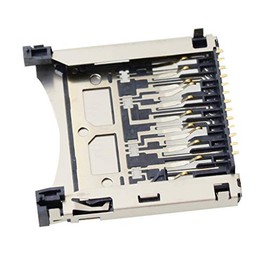 PhotoTrust Camera SD Memory Card Reader Slot Holder Replacement Metal Compatible with Nikon D610 D600 D5200 D3200 Replacement Part Digital Camera Repair