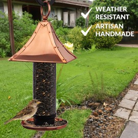 Good Directions T01P Pagoda Style, Pure Copper Bird Feeder, Wild Bird Feeder, Easy to Hang