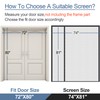 Reversible Left Right Side Opening Wide Magnetic Screen Door for