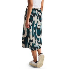 Street One Women's Wrap Midi Skirt, Tide Blue