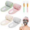 Kit KINGTLE con 4 diademas de vellón coral y 2