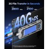 ORICO 40Gbps M.2 NVMe SSD Enclosure with Built-in Cooling Fan,