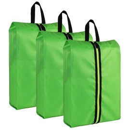 Eopres Shoe Bags for Travel - Set of 3 Pack Large Capacity Oxford Fabric Shoe Bags, Multi-Functional Dust-Proof and Waterproof Men & Women Travel Shoe Bag(Emerald Green)