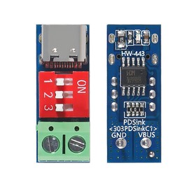USB-C PD Trigger Board Module PD/QC Decoy Board Fast Charge USB Type-c to 5V9V12V20V High Speed Charger Power Delivery Boost Module (10pcs)