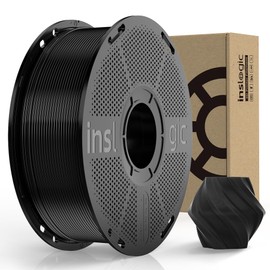 Inslogic PLA Pro Filament 1.75mm 3D Printer Filament, Tough & Durable PLA Filament 1kg Spool (2.2lbs), 50-300mm/s High-Speed Printing, Dimensional Accuracy +/- 0.02mm, Fit Most FDM 3D Printers, Black