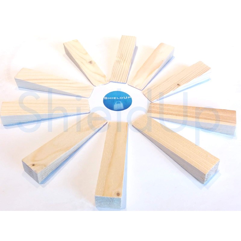 ShieldUp 10 x Wooden Wedges or Shims or Doorstops