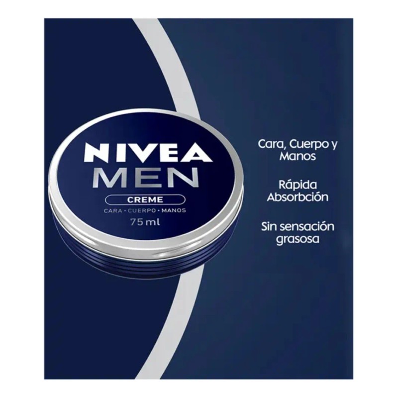 Crema Corporal Nivea Men Creme Humectante Vitamina E 75 Ml
