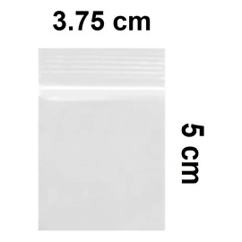 Paquete 100 Bolsa Cierre Ziploc Pvc Transparente 1.5x2 Pulg