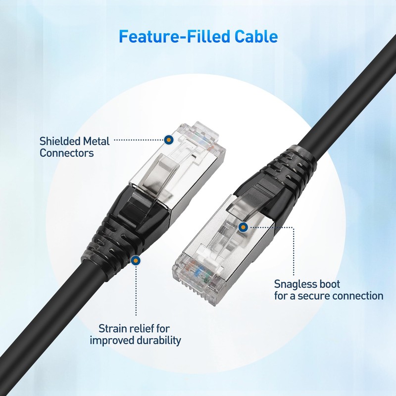 Cable Matters - Paquete de 2 unidades, cable Ethernet Cat