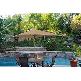 Maykoosh 8ft Patio Umbrella - Aluminum Market Umbrella with Crank - Adjustable Tilt Shade for Outdoor Space