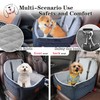 Dog Car Seat for Small Dogs,2 Adjustable Safety Puppies Leashes,Memory