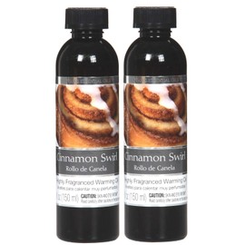 Hosley's Set of 2, 5 oz Cinnamon Swirl Fragrance Warming Oils. Ideal Gift for Weddings, spa, Reiki, Meditation, Bathroom Settings. P1