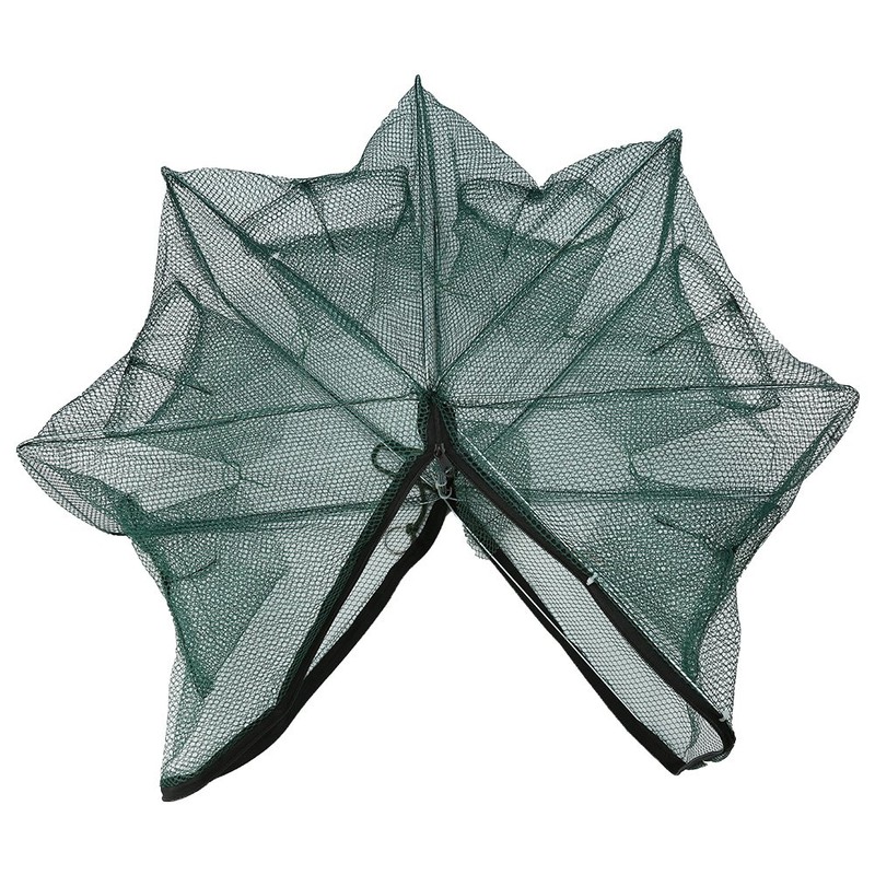 Portable Folded Fishing Net Fish Shrimp Minnow Crayfish Crab Baits