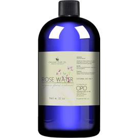 Pure Rose Water Hydrosol – 32 oz Organic Rose Water for Hydrating Toner, Hair, Linen, & Room Freshener